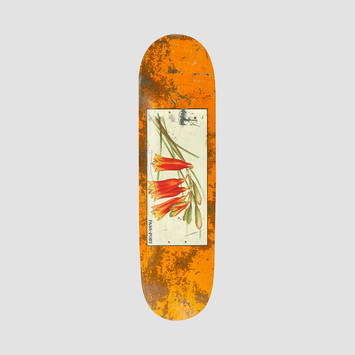PASS-PORT Tin Floral Series Bells Skateboard Deck Yellow - 8"