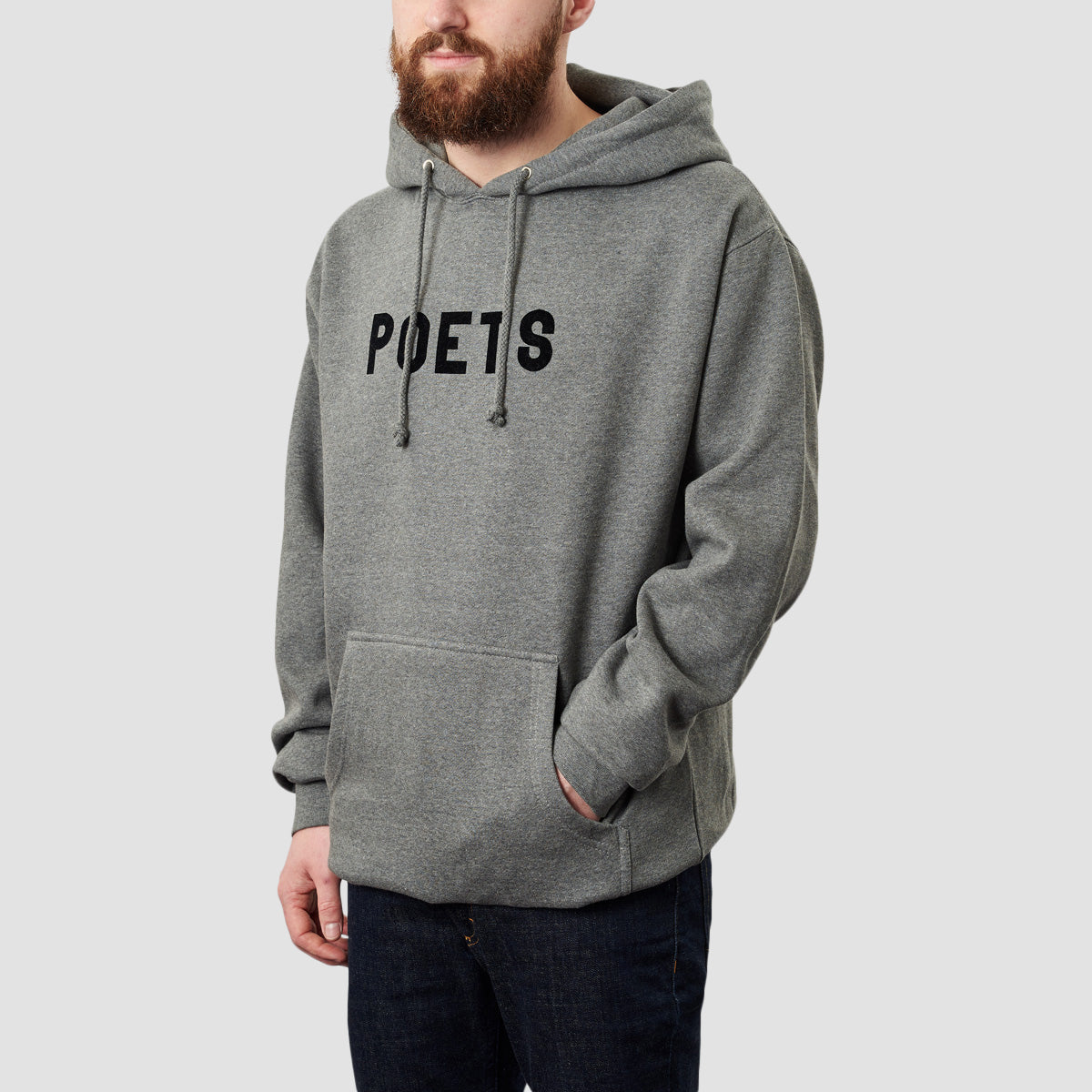 POETS Og Logo Pullover Hoodie Grey