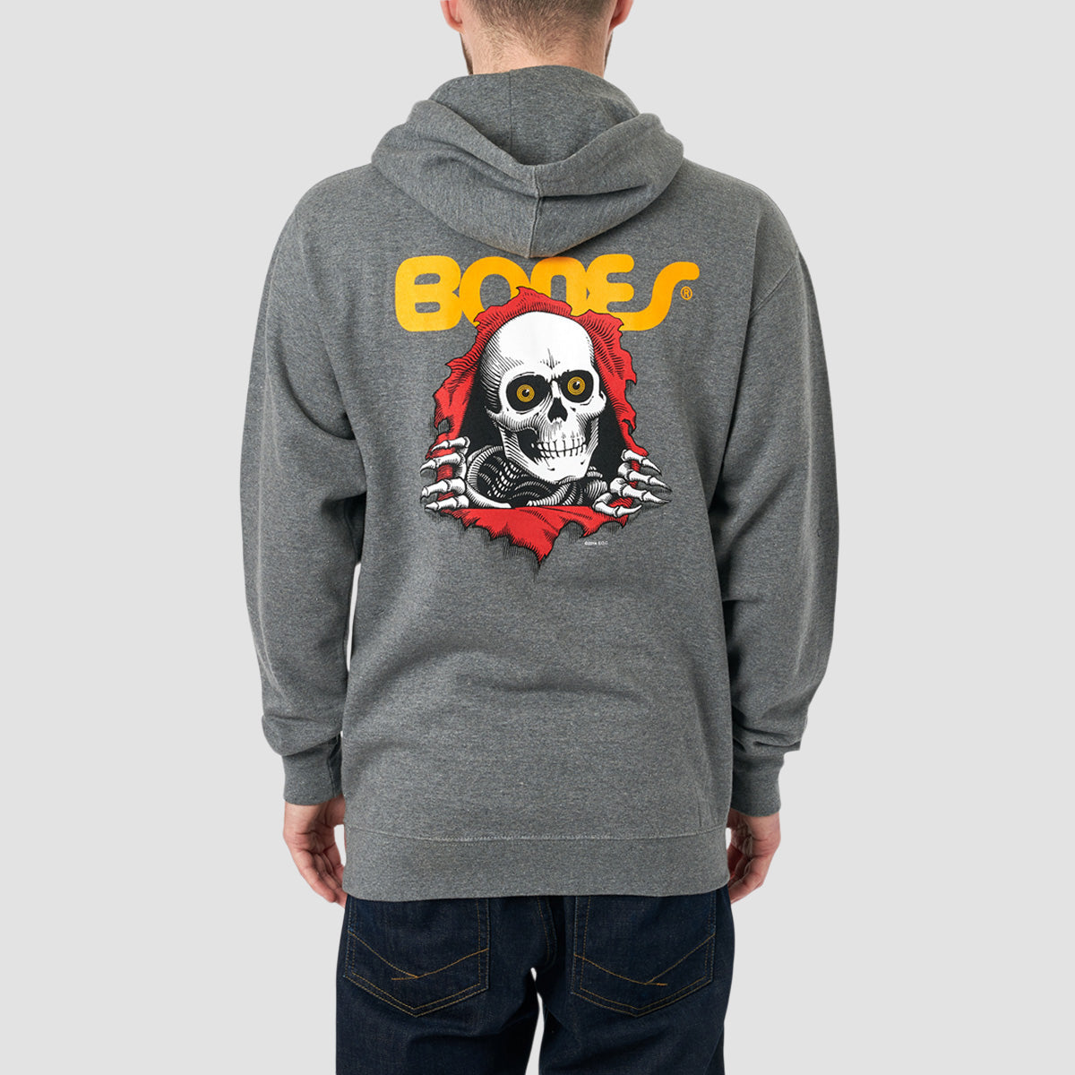 Powell Peralta Ripper Pullover Hoodie Gunmetal Heather