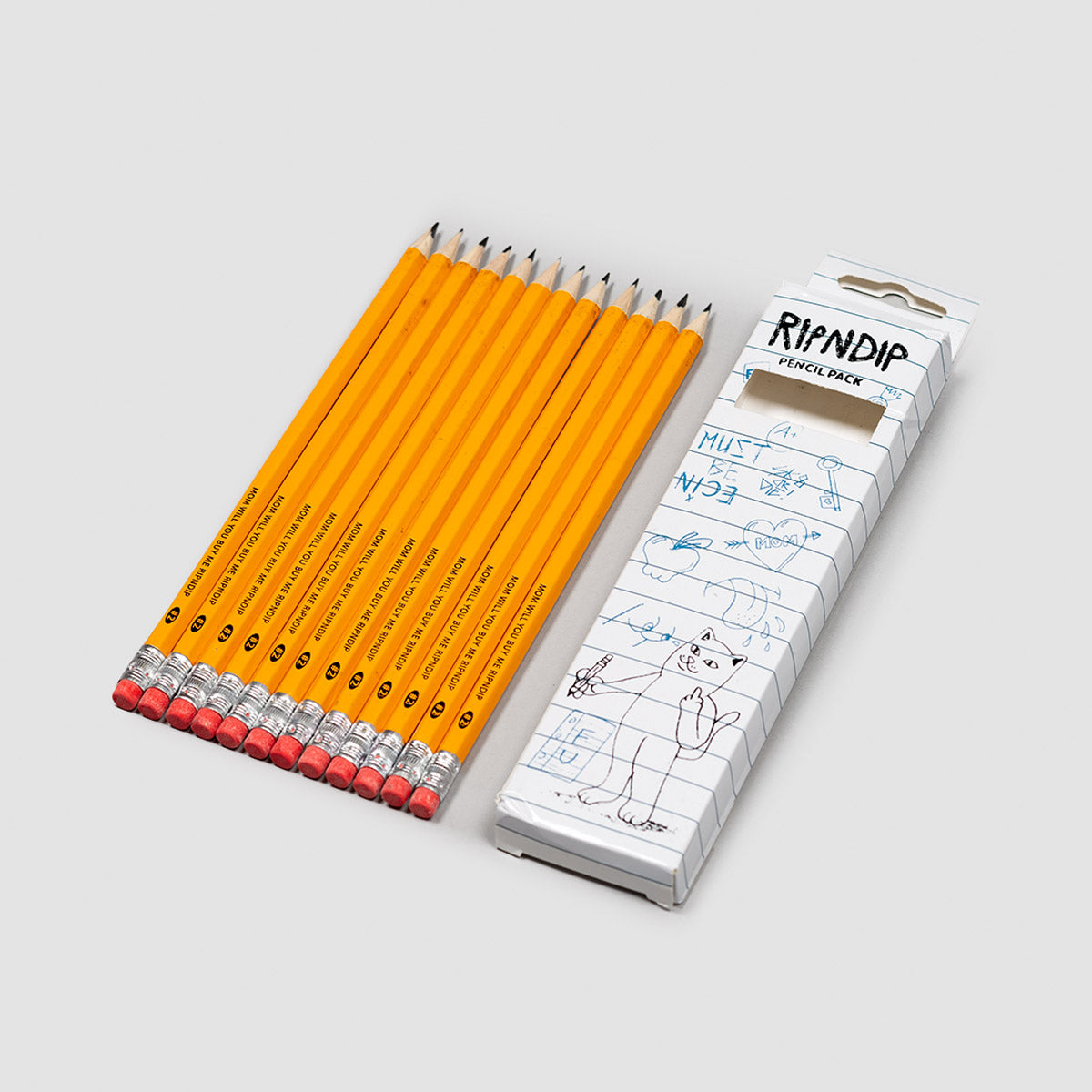 Ripndip Buy Me Wooden Pencils x12 Orange