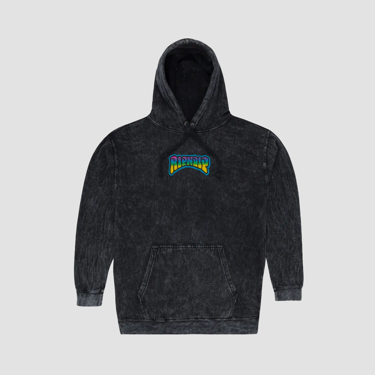 Ripndip Psychedelic Garden Pullover Hoodie Black Mineral Wash