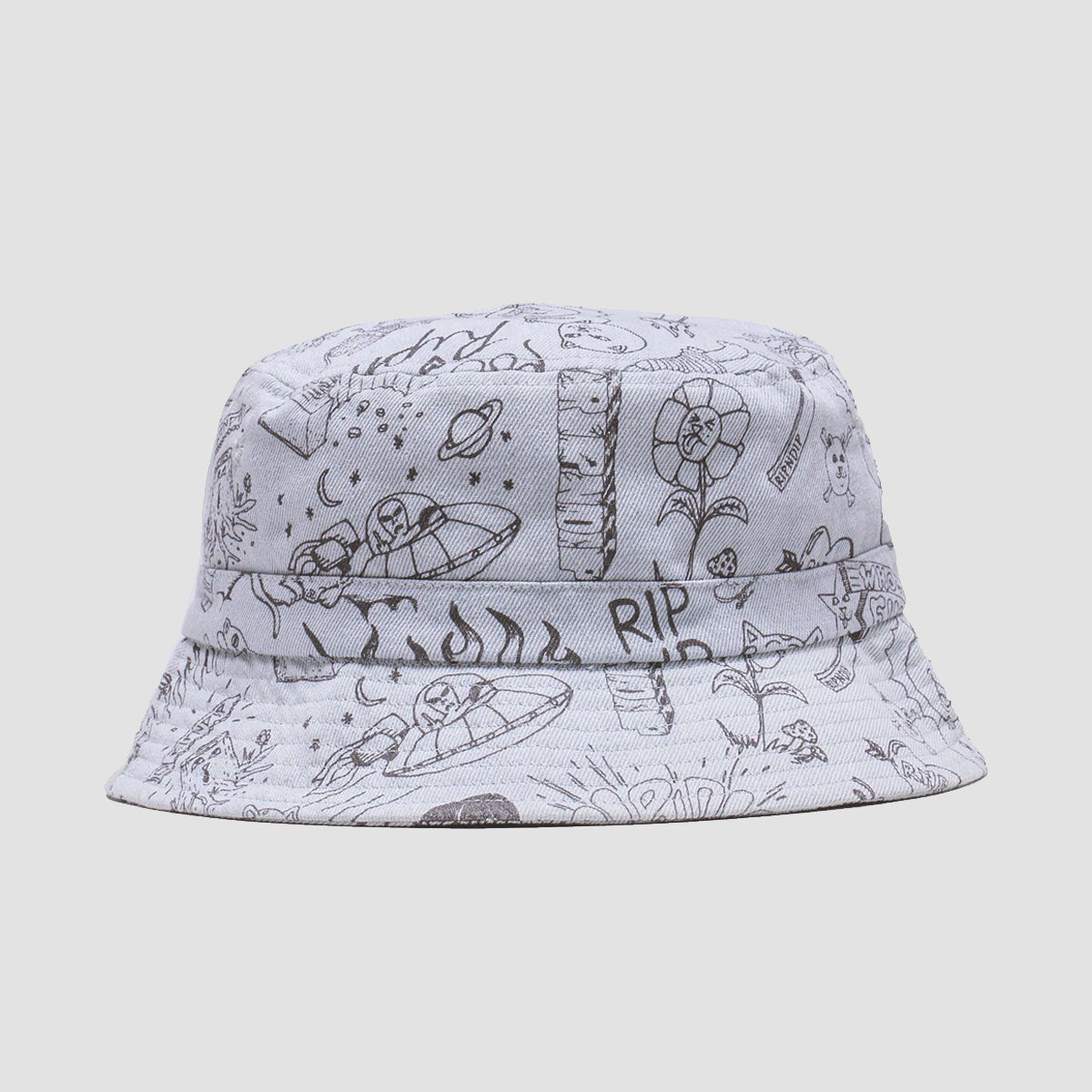 Ripndip Sharpie Bucket Hat Light Denim Wash