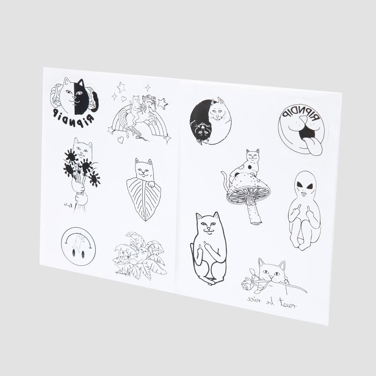 Ripndip Tattoo Pack Temporary Tattoos Black