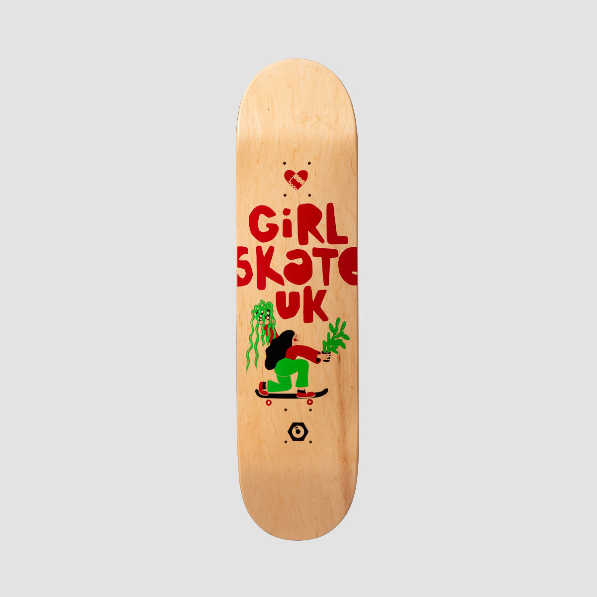Rollersnakes X GirlskateUK Skateboard Deck - 8.25"