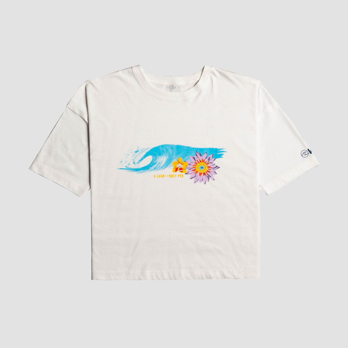 Roxy G-Land Oversized T-Shirt Snow White - Womens