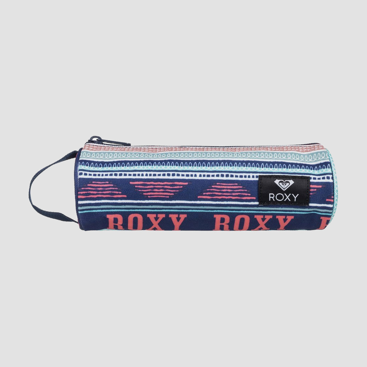 Roxy Off The Wall Pencil Case Bright White Ax Boheme Border - Womens