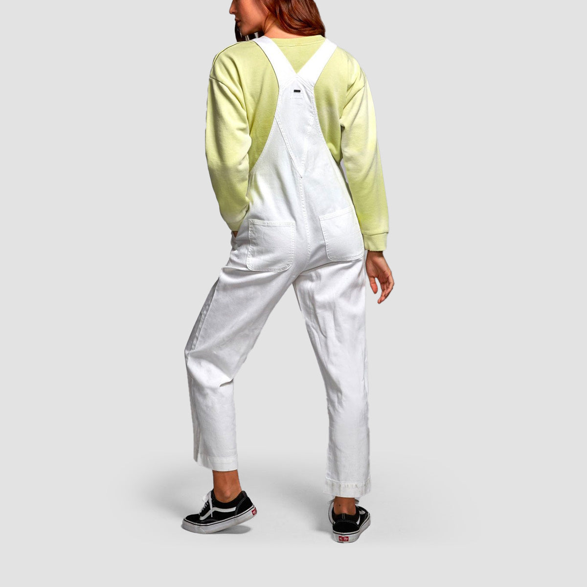 RVCA Basket Dungarees White - Womens