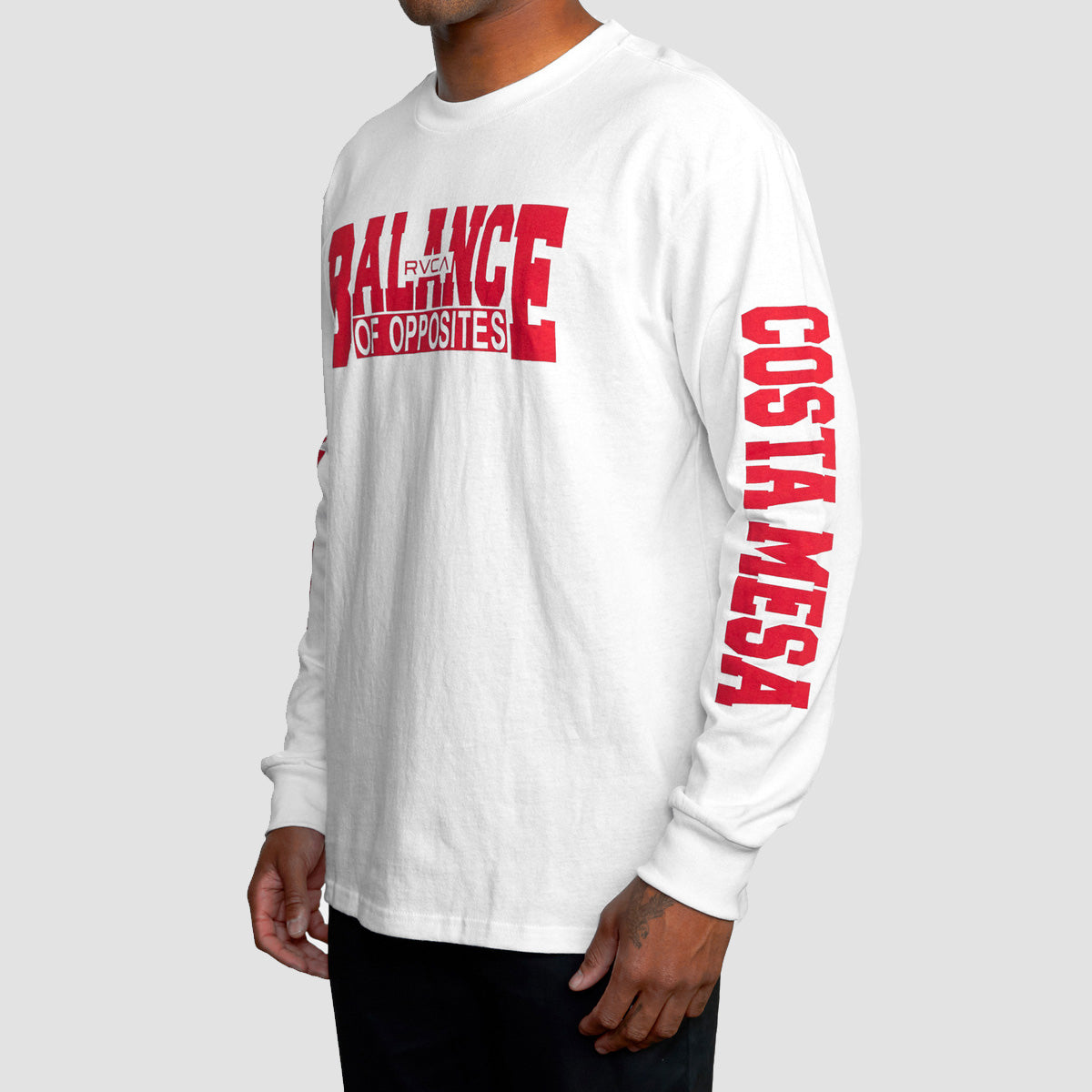 RVCA VA Sport Balance Block Longsleeve T-Shirt Snow Marle