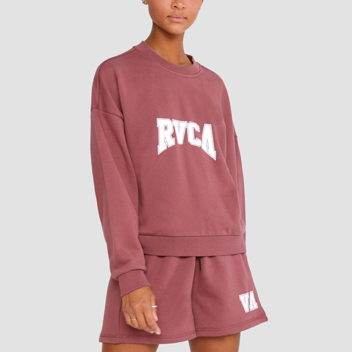 RVCA VA Sport Hustle Crew Sweat Wild Ginger - Womens