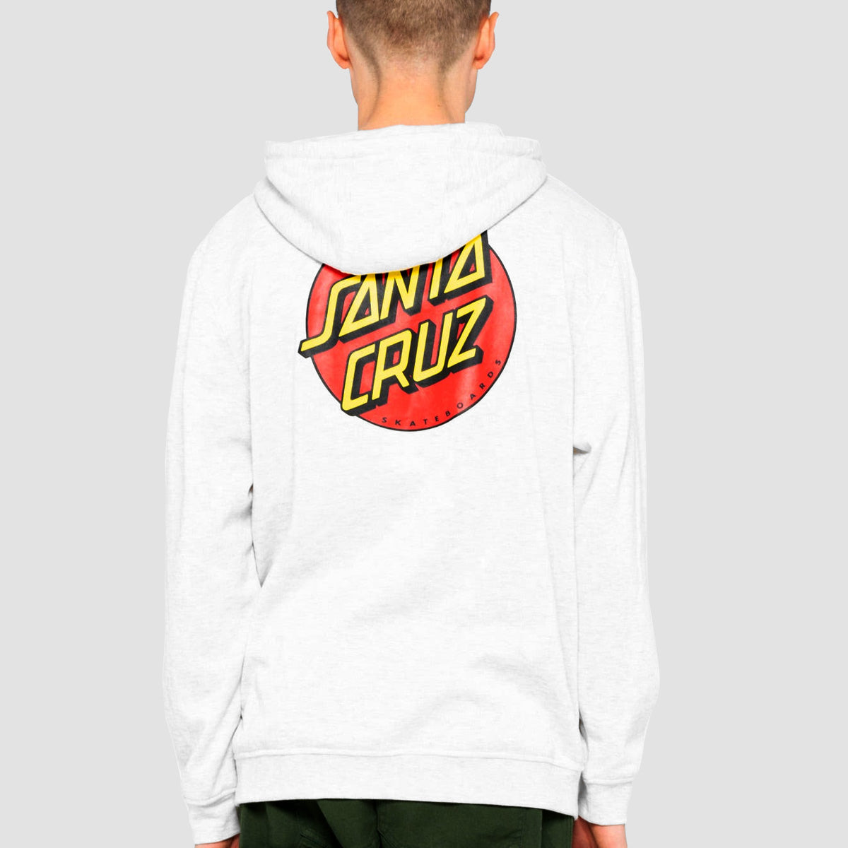 Santa Cruz Classic Dot Chest Pullover Hoodie Athletic Heather