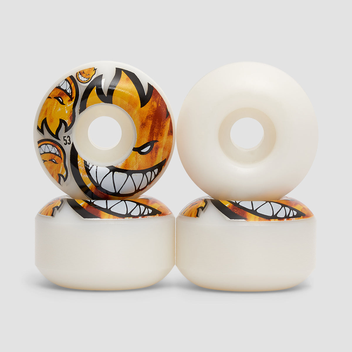 Spitfire Bighead Burn Posse 99DU Skateboard Wheels White 53mm
