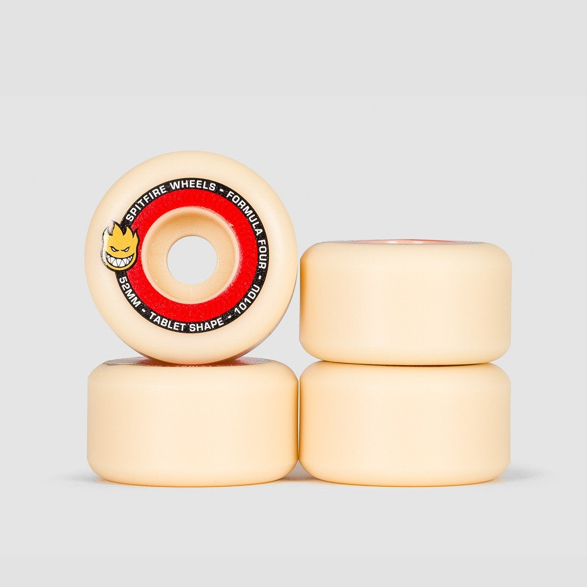 Spitfire Formula Four Tablets 101DU Wheels Natural/Red 52mm - Skateboard