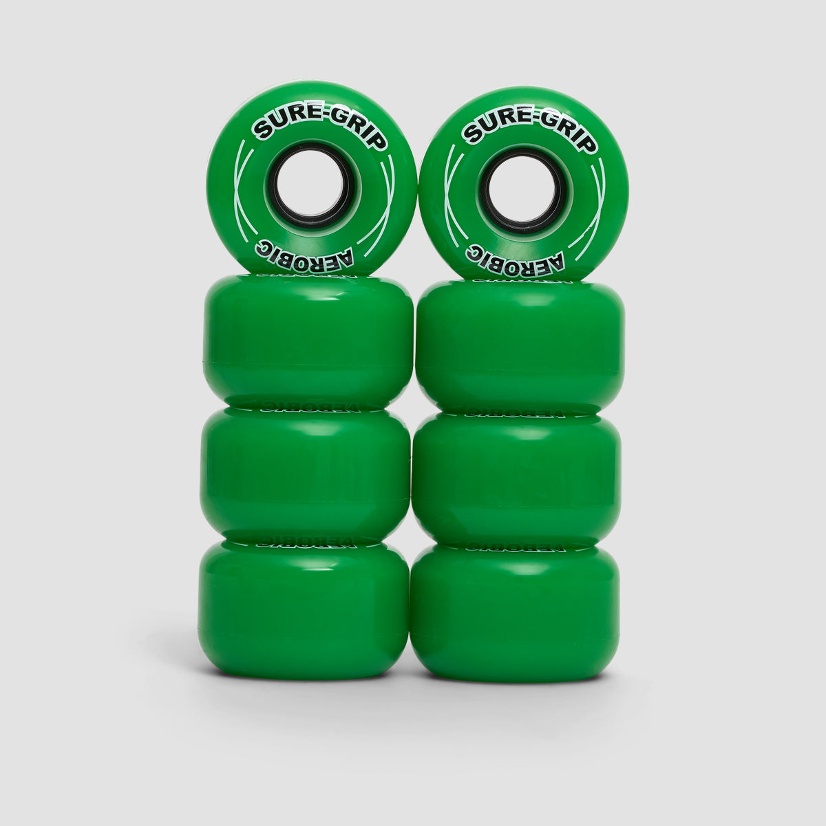 Sure Grip Aerobic Wheels x8 Green 62mm