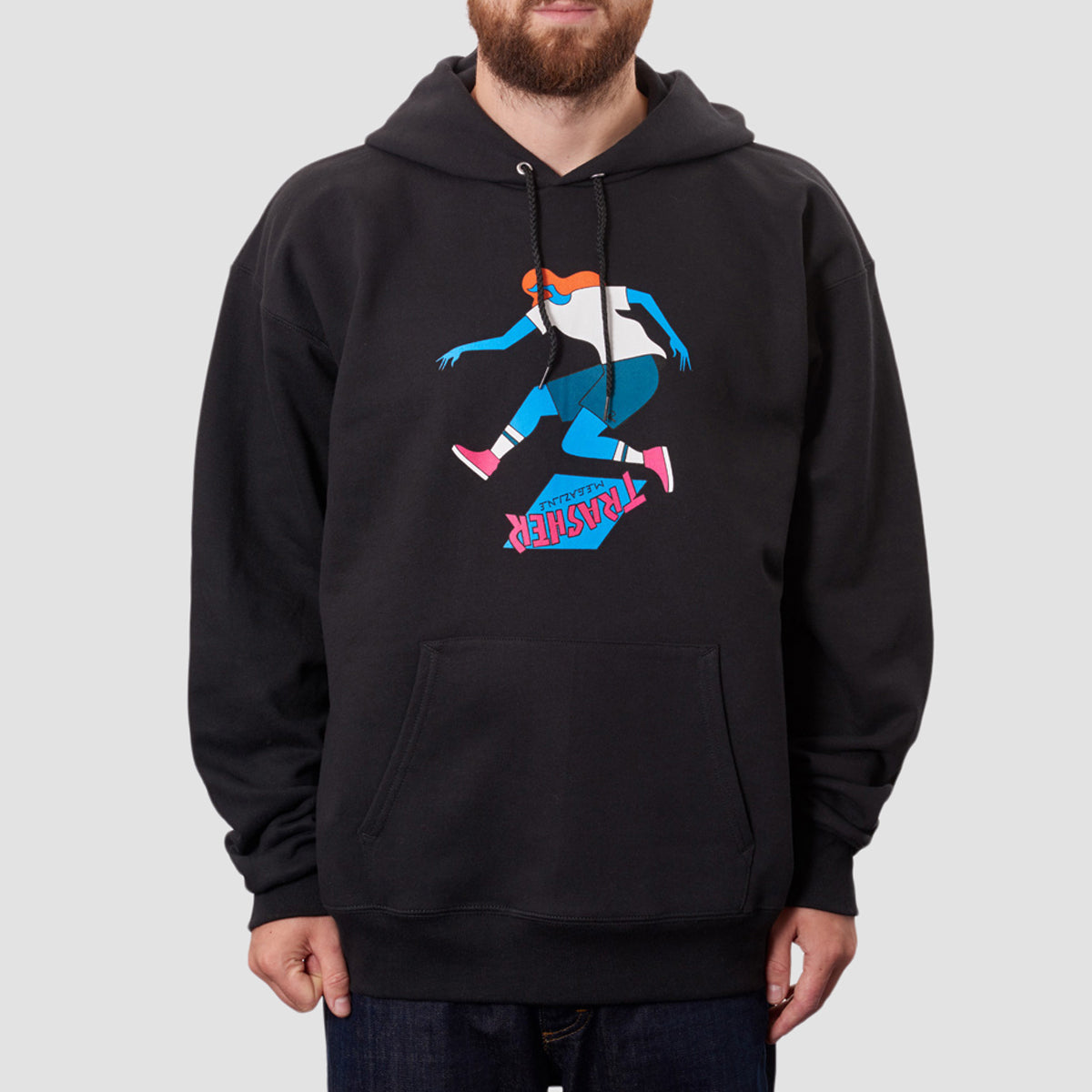 Thrasher Trasher Tre Pullover Hoodie Black