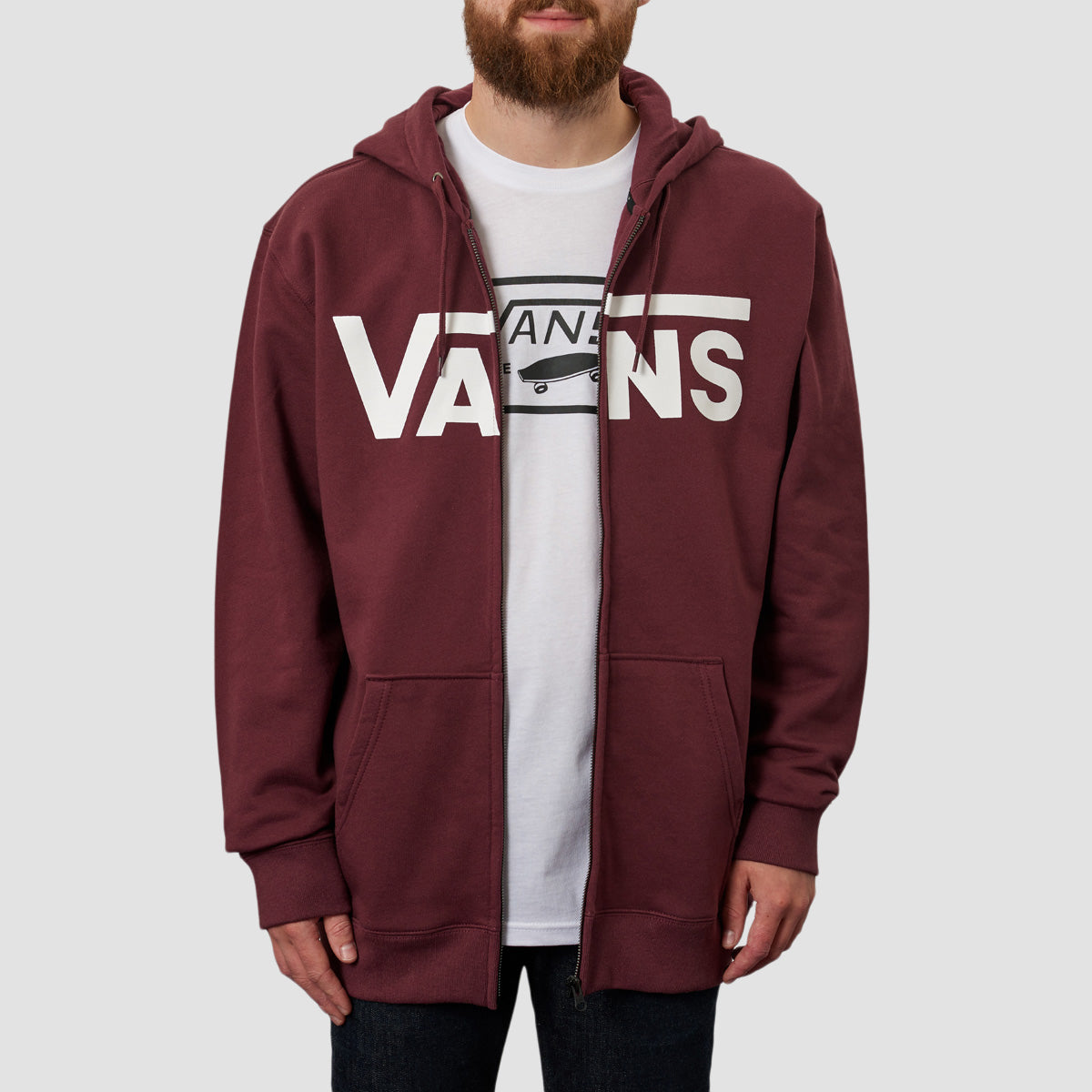 Vans Classic II Zip Hoodie Port Royale/White