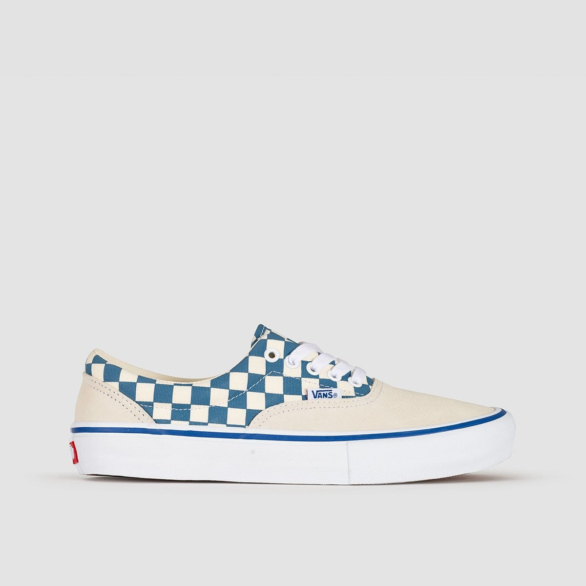 Vans Era Pro Checker Classic White/Blue Ashes - Footwear