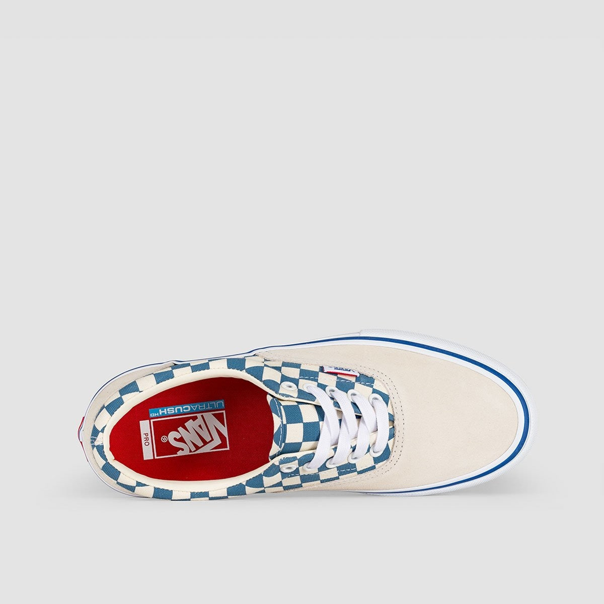 Vans Era Pro Checker Classic White/Blue Ashes - Footwear