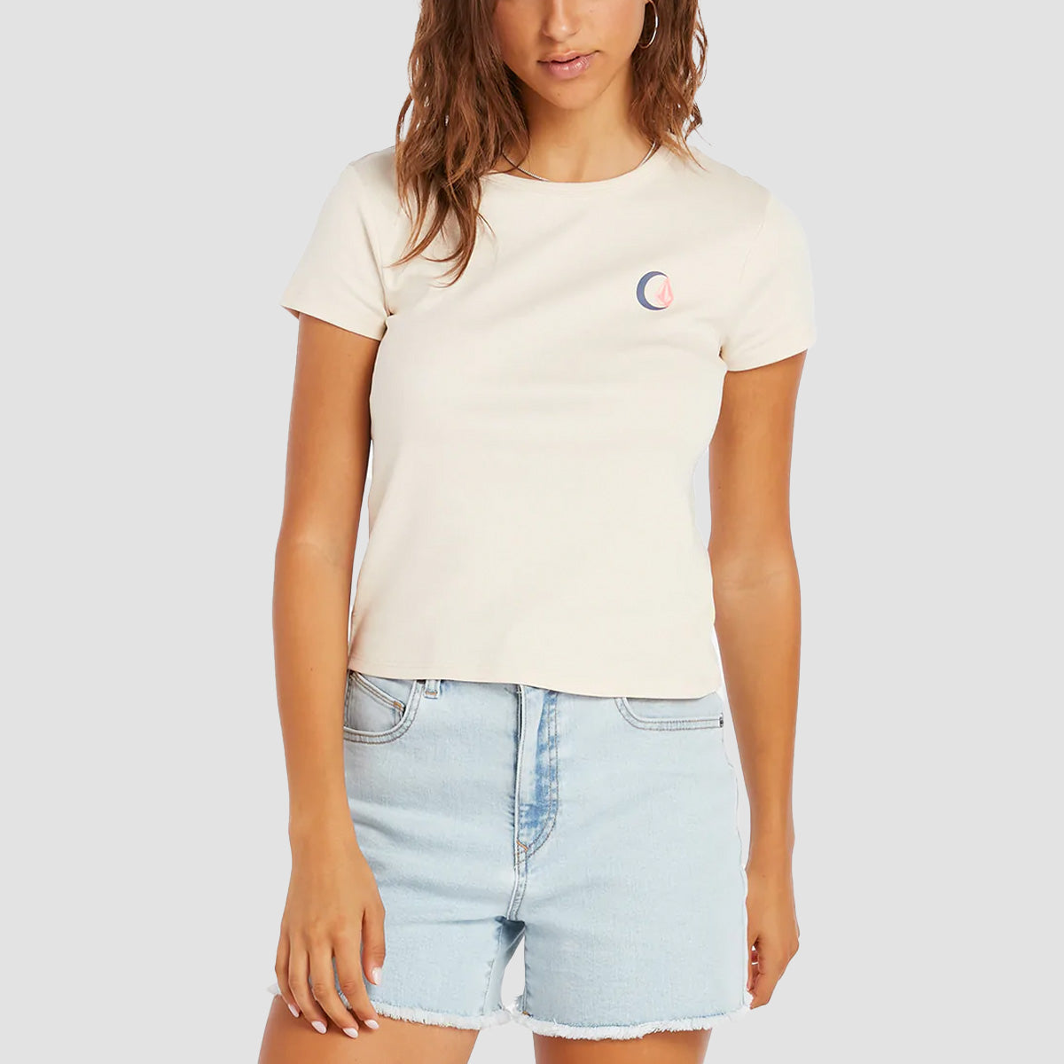 Volcom Have A Clue T-Shirt Sand - Womens