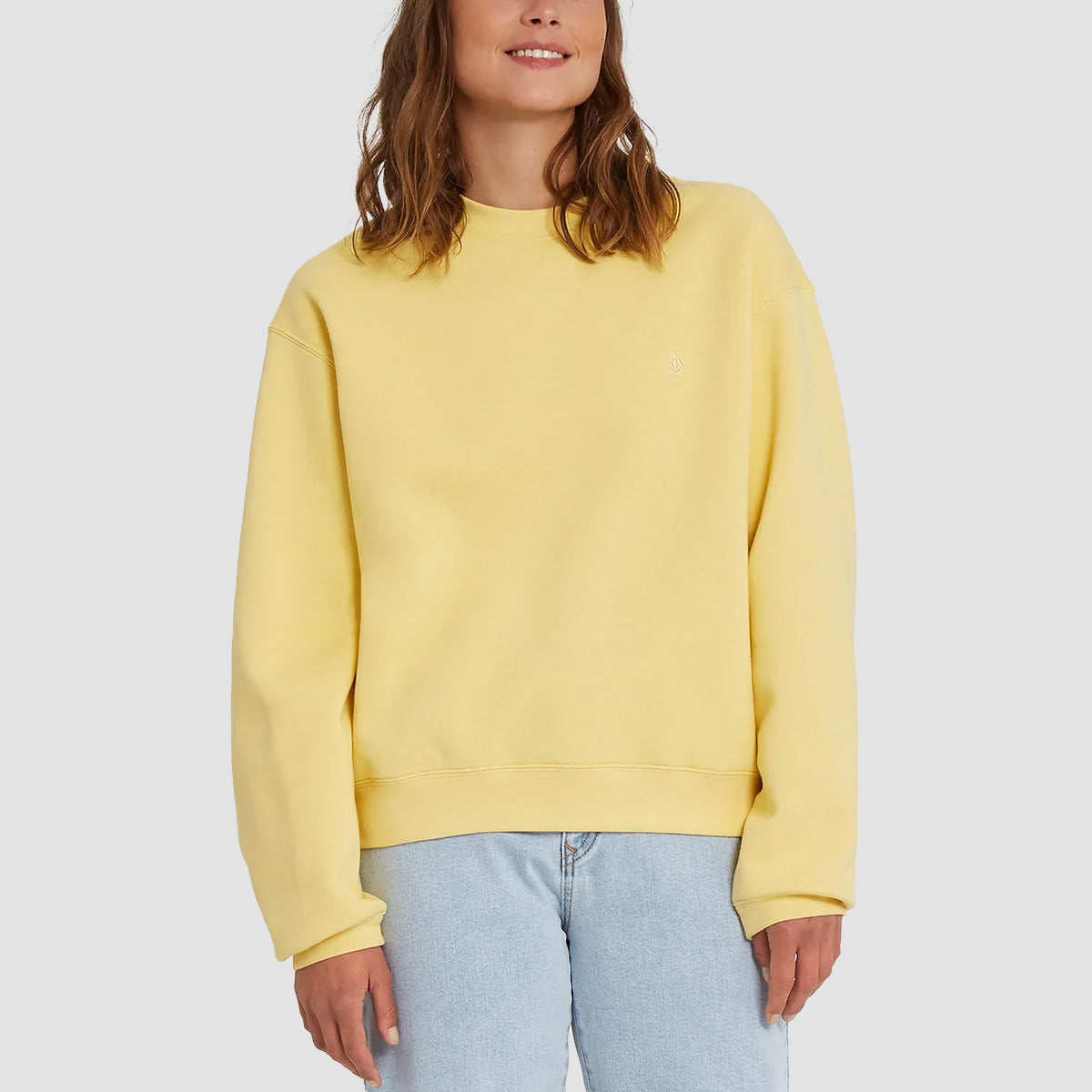 Volcom Stone Heart II Crew Sweat Wheat - Womens