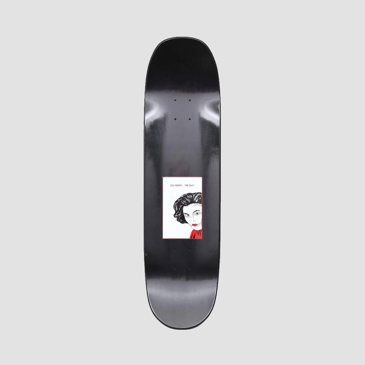 Welcome Audrey on Moontrimmer 2.0 Skateboard Deck Black Dip/Bone - 8.65"