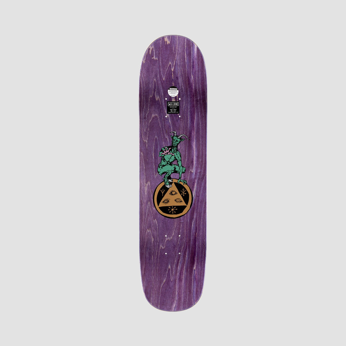 Welcome Goodbye Horses on Bunyip Mid Skateboard Deck Jade - 8.25"