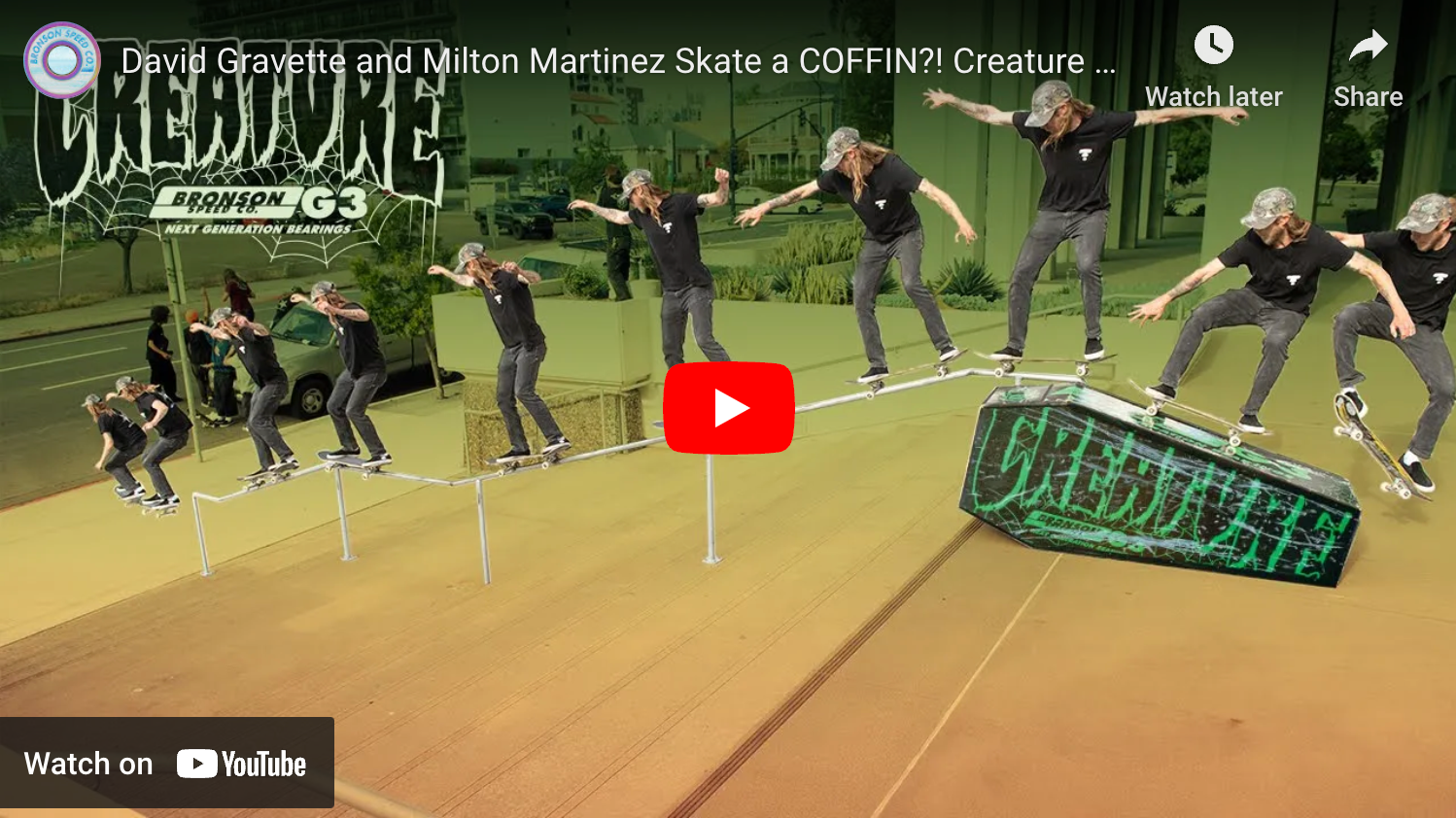 David Gravette and Milton Martinez Skate a COFFIN?!