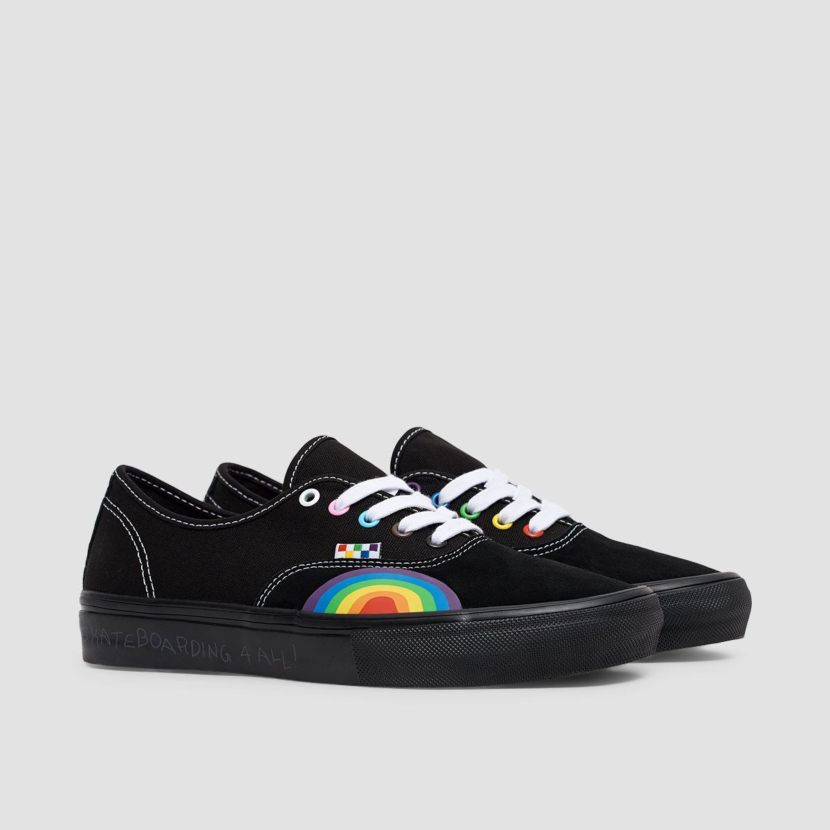 Vans Skate Authentic Shoes - Pride Black/Multi