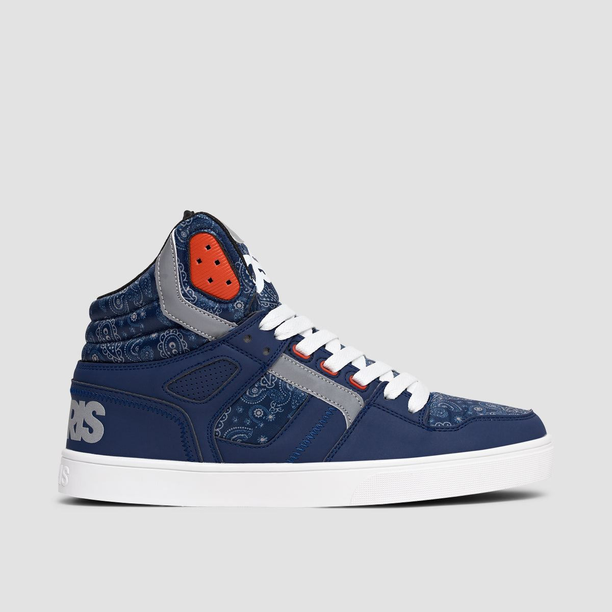 Osiris Clone Shoes - Navy/Red/Paisley