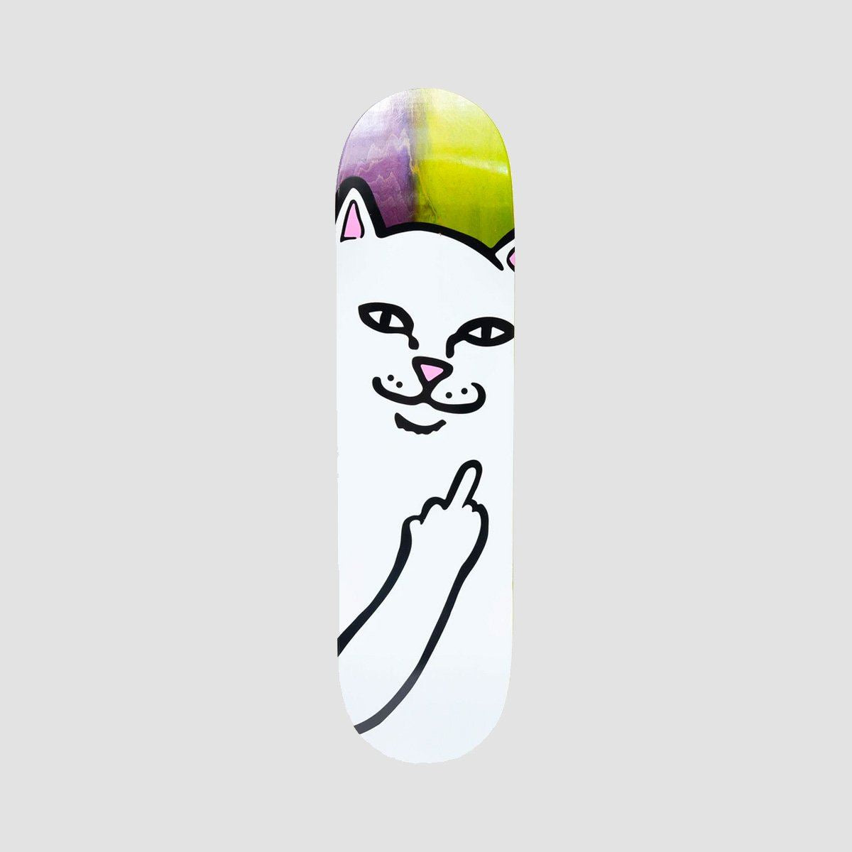 Ripndip Lord Nermal Skateboard Deck Lime/Purple - 8.5"