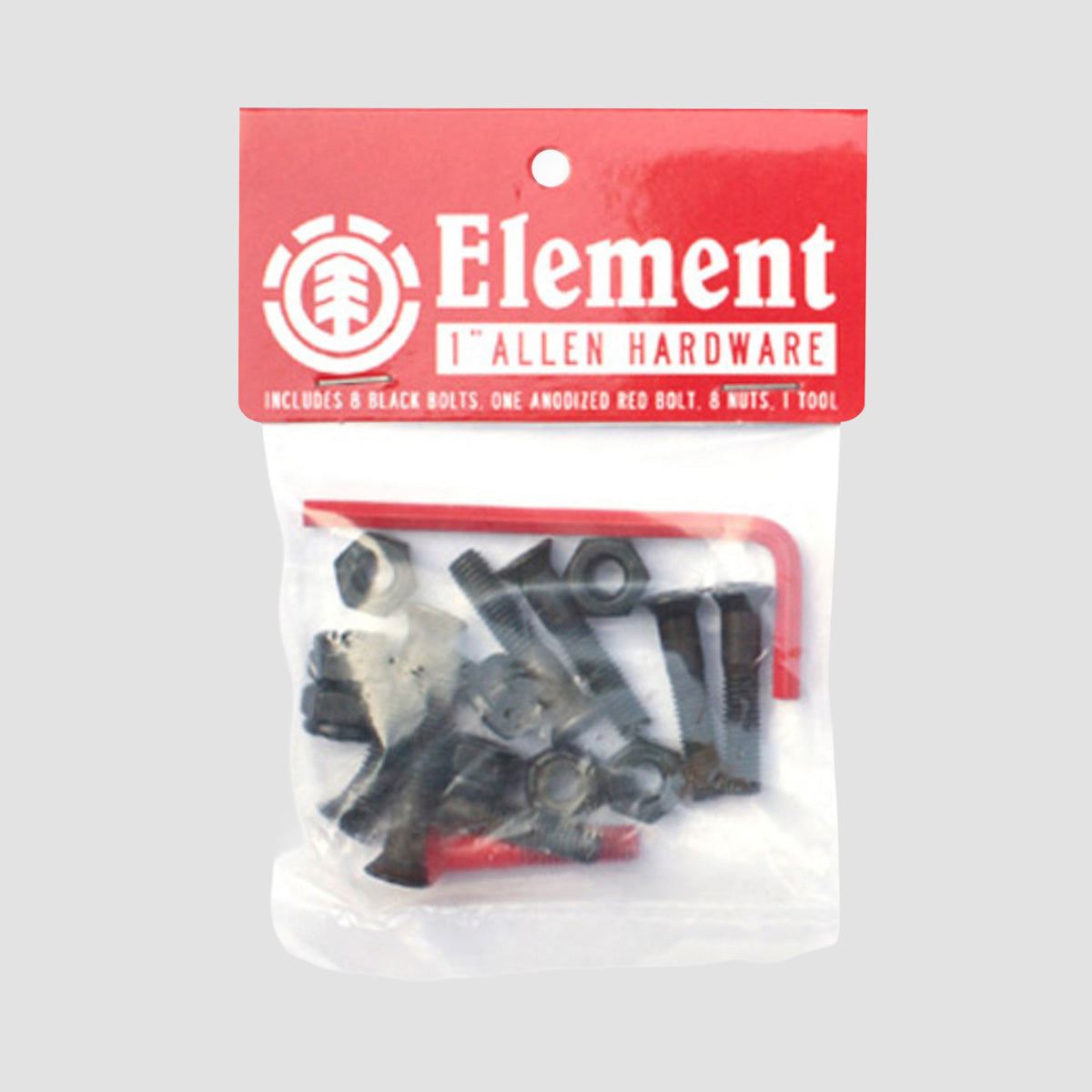 Element Allen Truck Bolts Black/Red 1 Inch