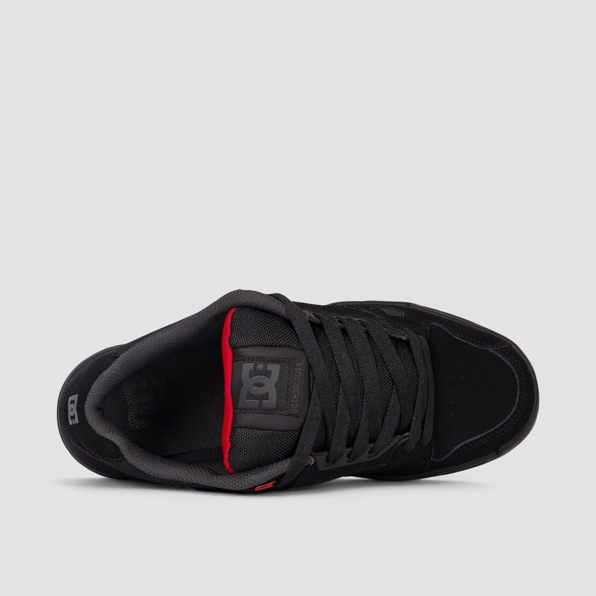 DC Stag Shoes - Black/Grey/Red