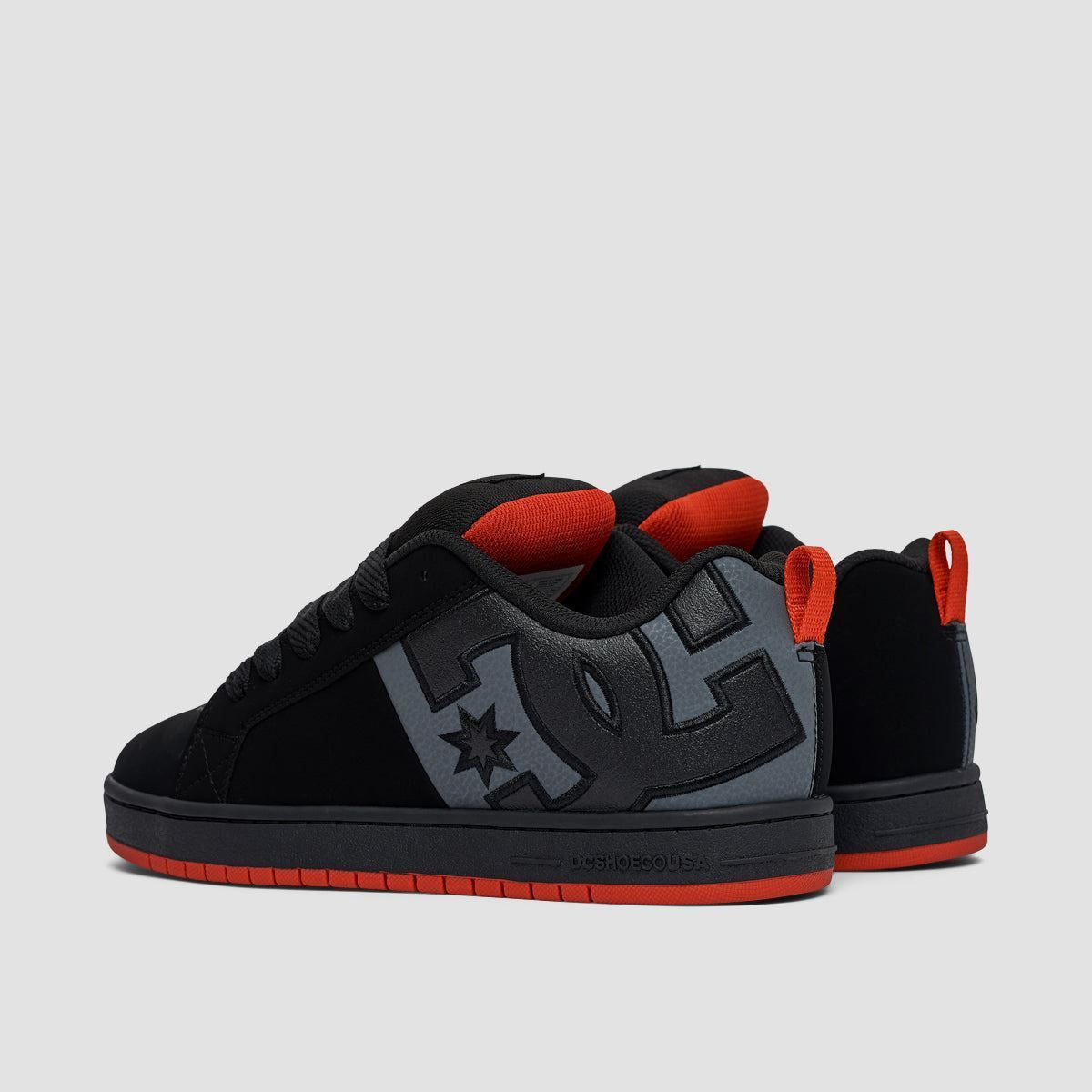 DC Court Graffik SQ Shoes - Black/Grey/Red