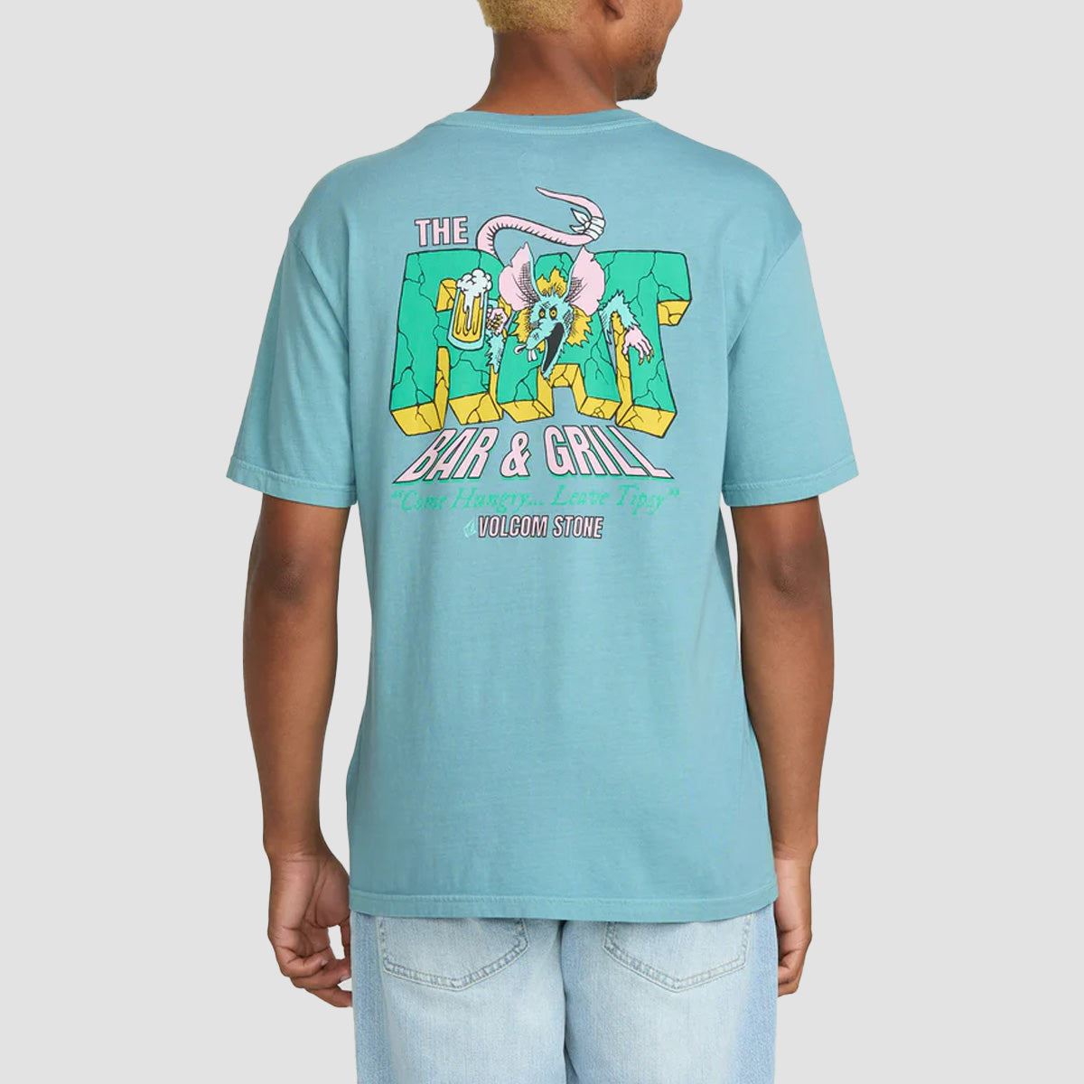 Volcom Rat Bar T-Shirt Used Blue