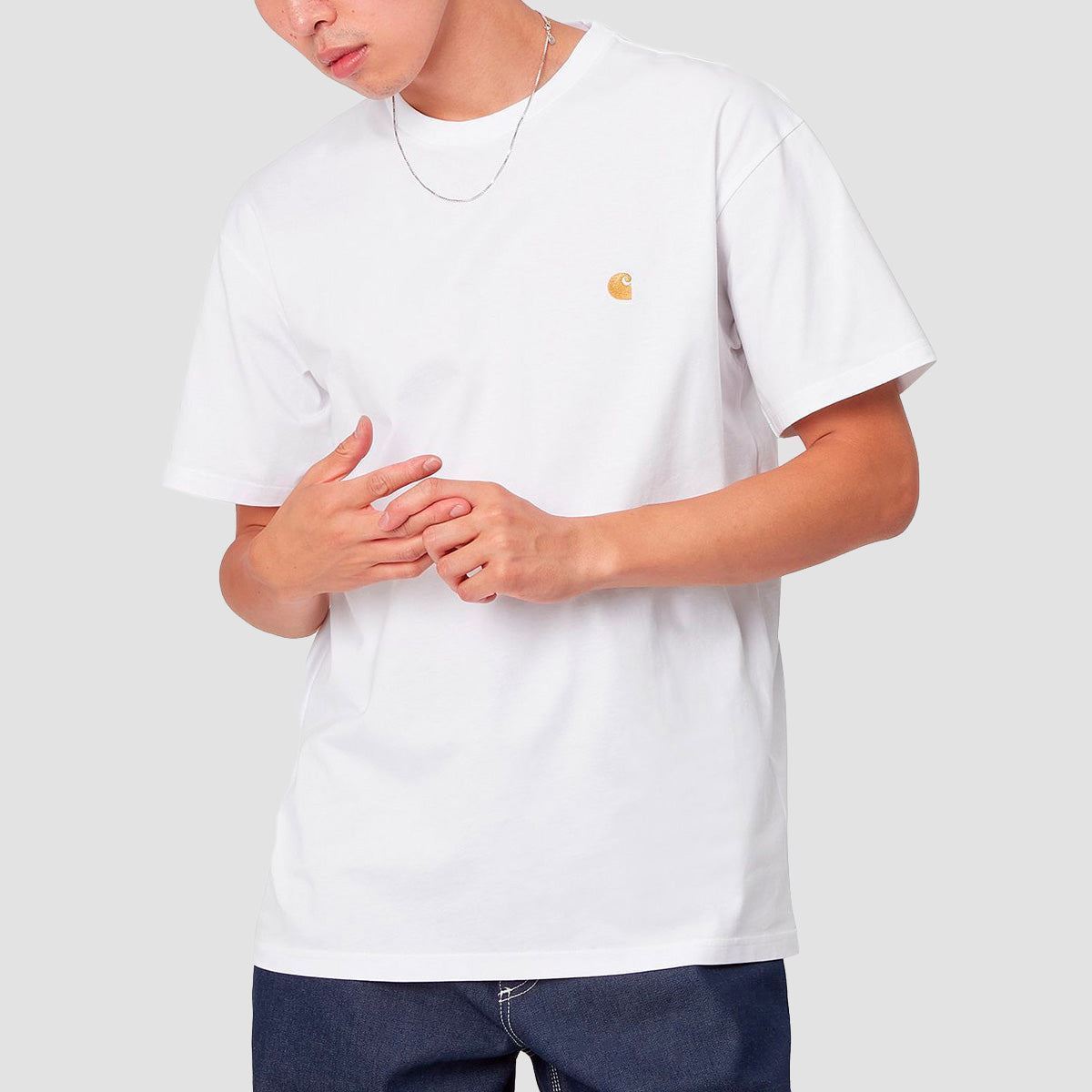 Carhartt WIP Chase T-Shirt White/Gold