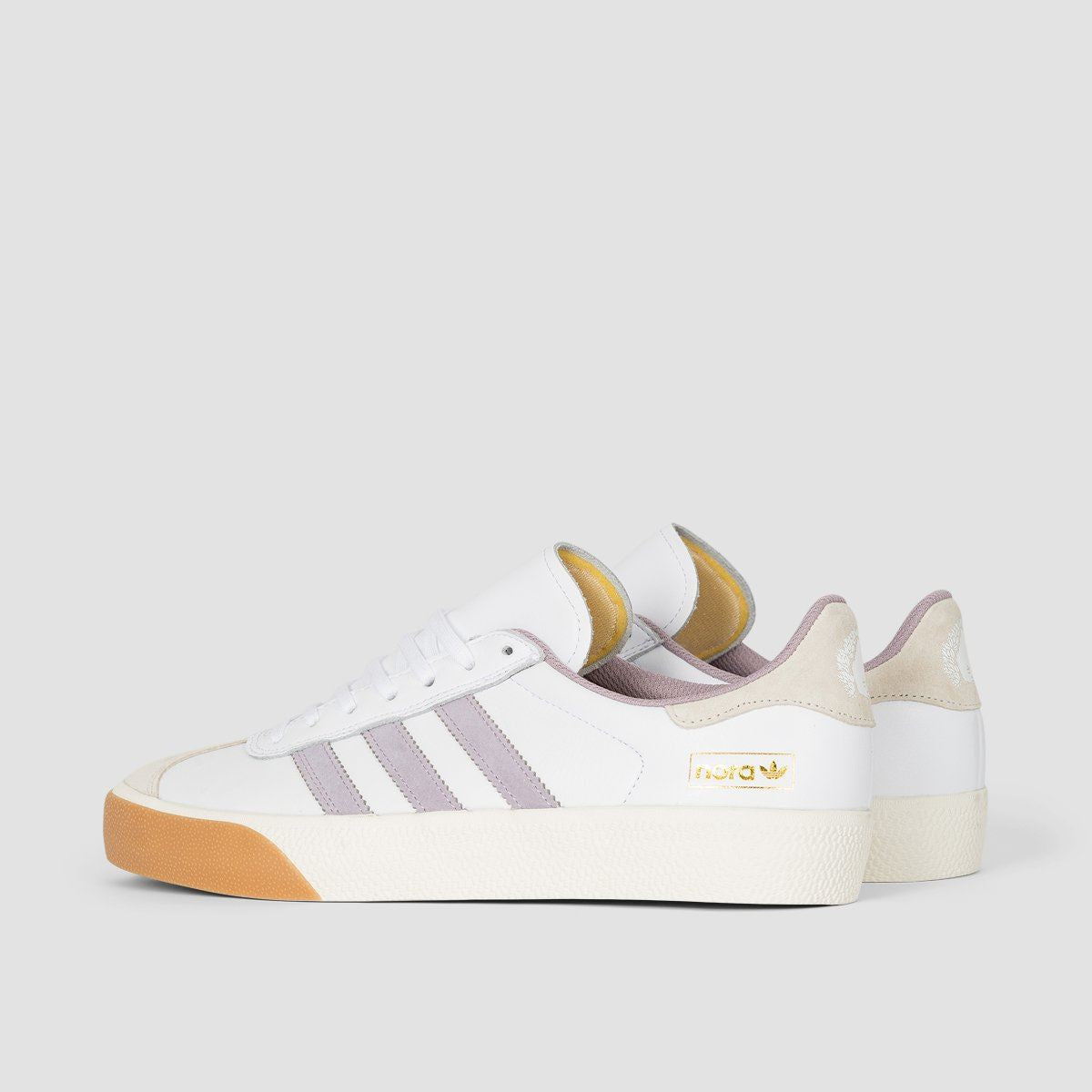 adidas Nora Gazelle ADV Shoes - Footwear White/Soft Vision/Gum4