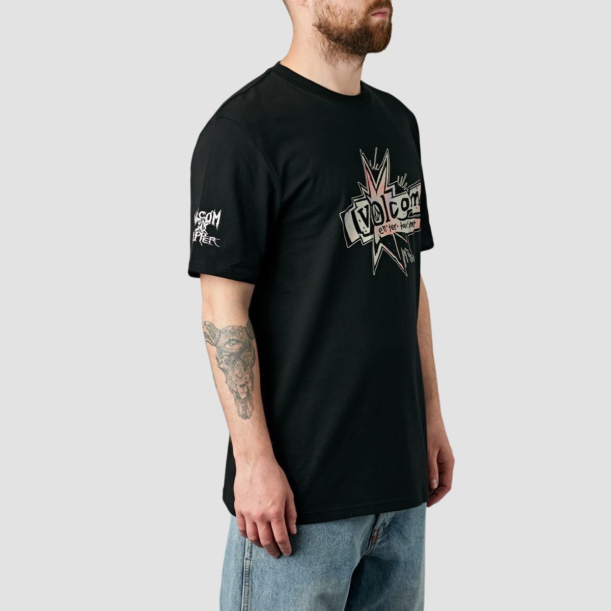 Volcom Ent Pepper Skullconuts T-Shirt Black