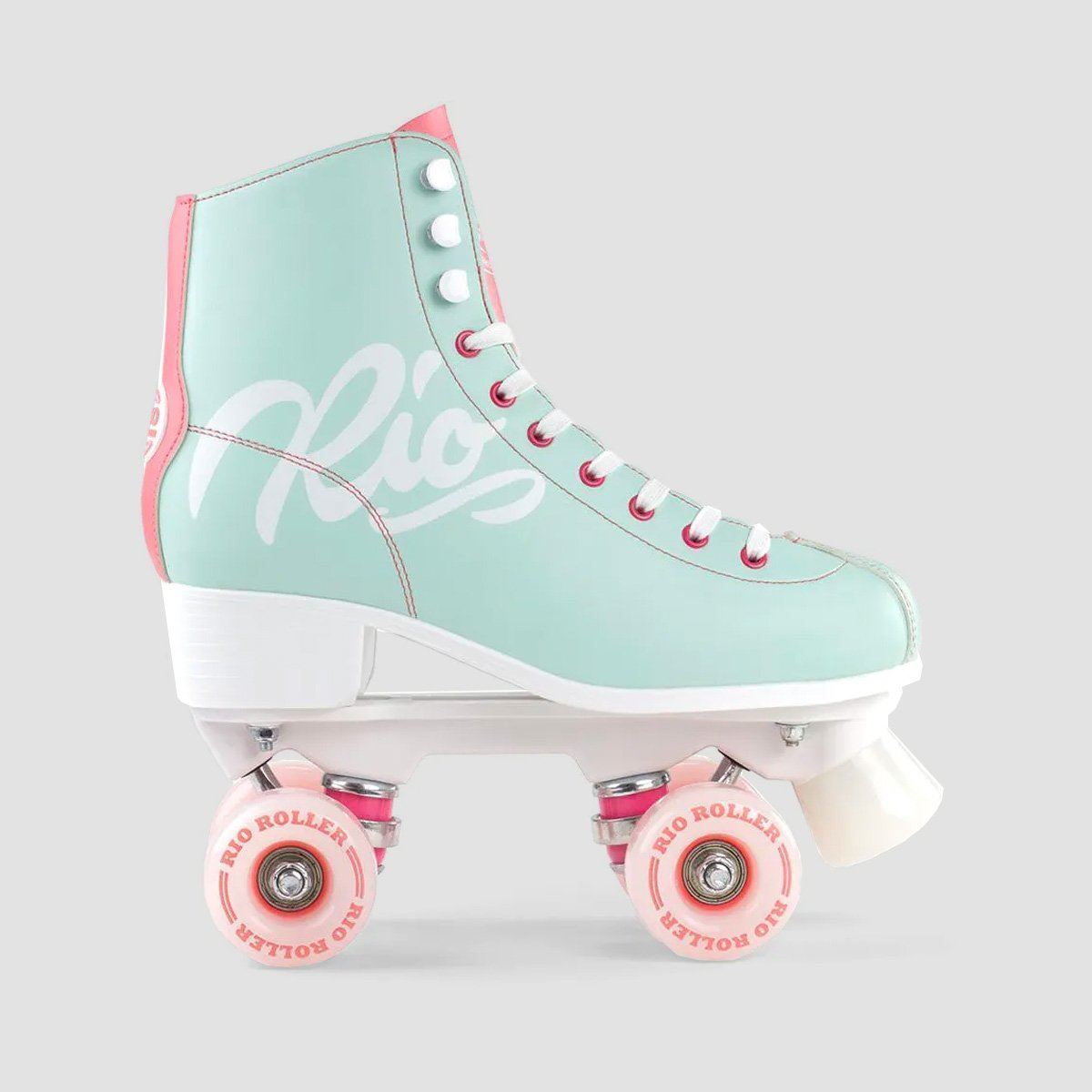 Rio Roller Script Quad Skates Teal/Coral