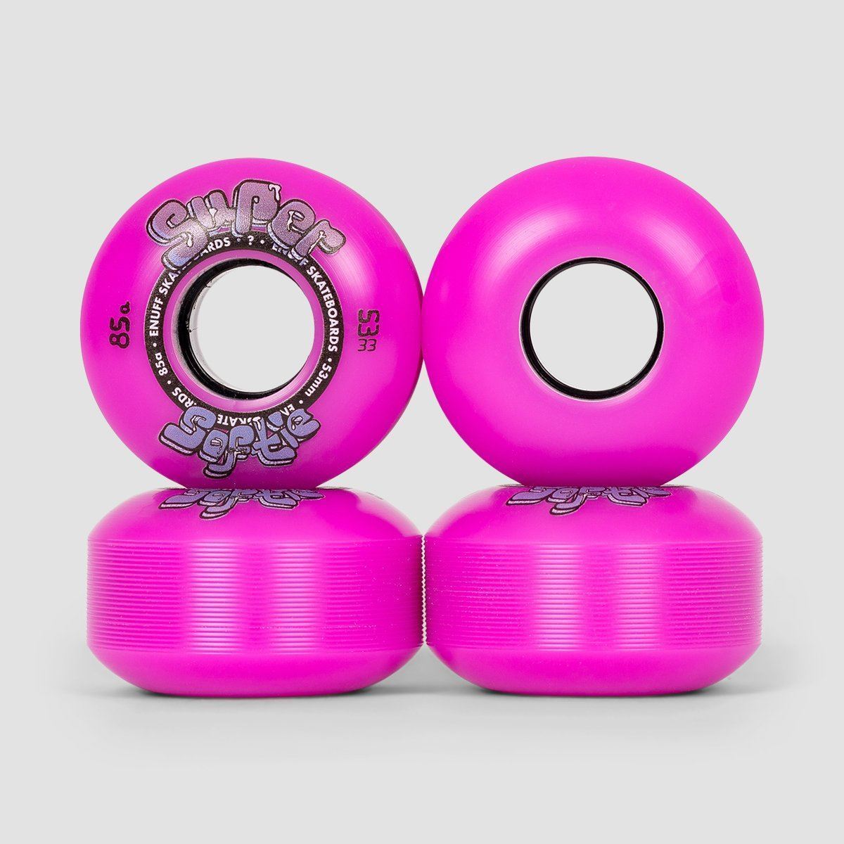 Enuff Super Softie Skateboard Wheels Purple 53mm