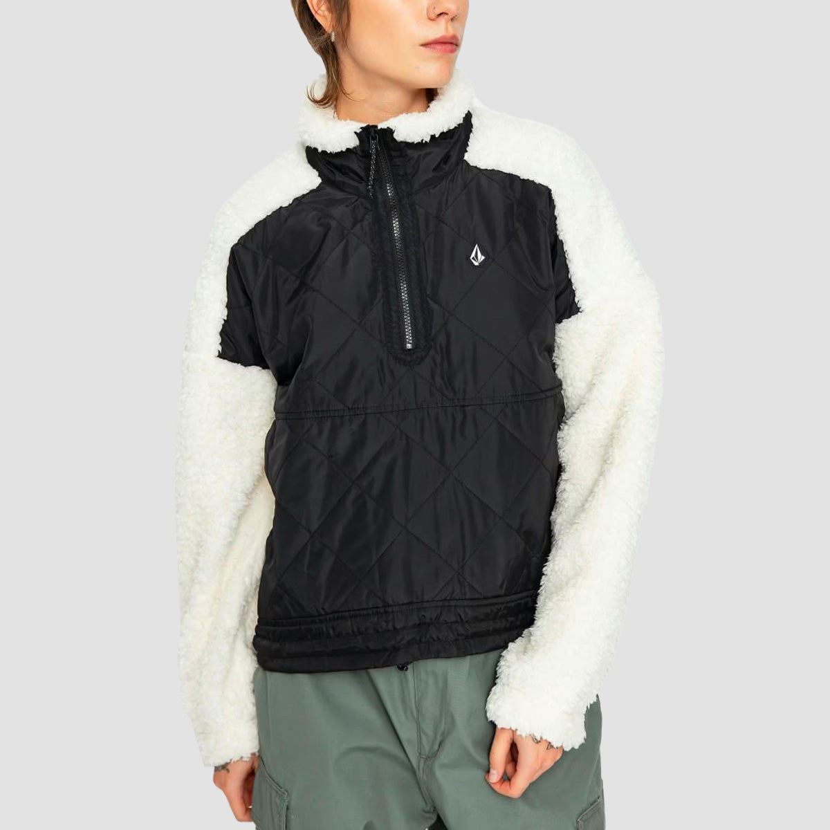 Volcom Ferron Pullover Jacket Moonbeam - Womens