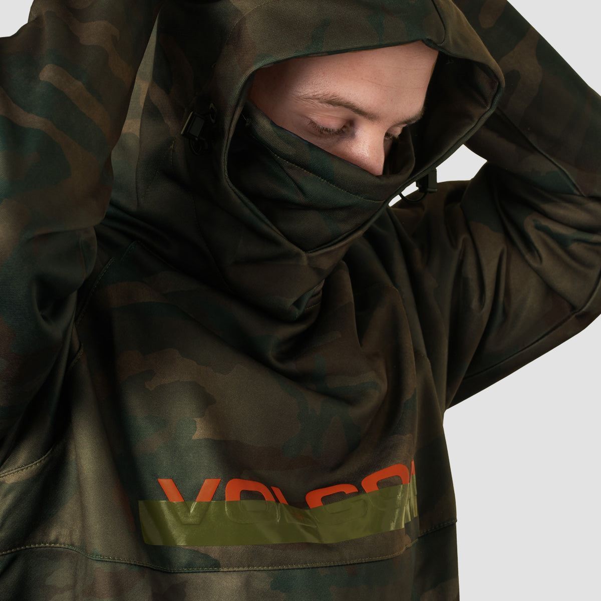 Volcom Hydro Riding Pullover Snow Hoodie Cloudwash Camo