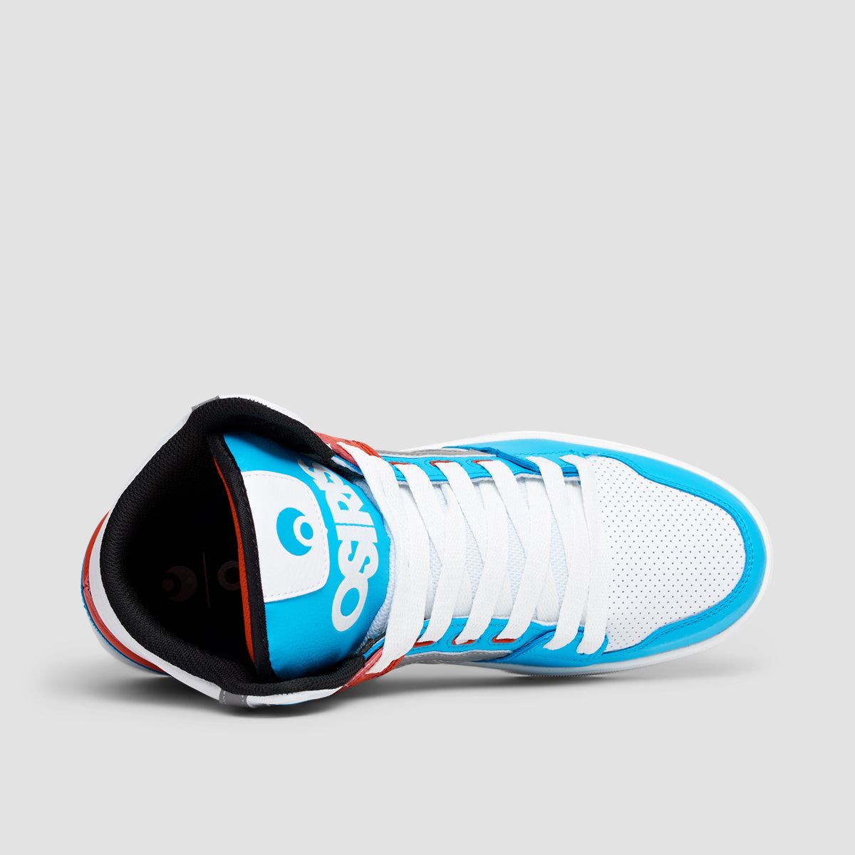 Osiris Clone Shoes - White/Red/Cyan