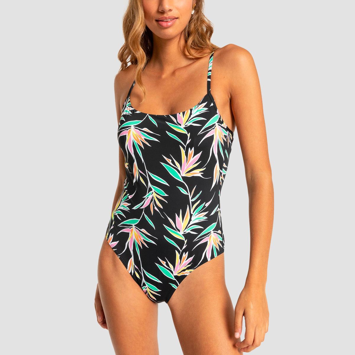 Billabong Sol Searcher Hike One-Piece Swimsuit Flowers - Womens