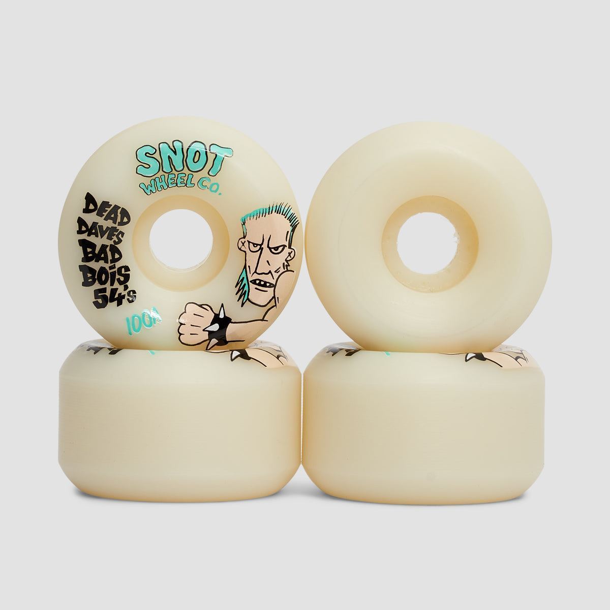 Snot Dead Daves Bad Boys 100A Conical Wheels Raw 54mm