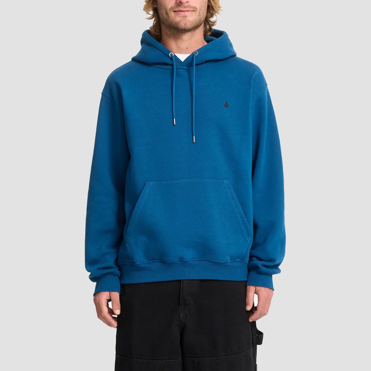 Volcom Single Stone Pullover Hoodie Cosmic Blue
