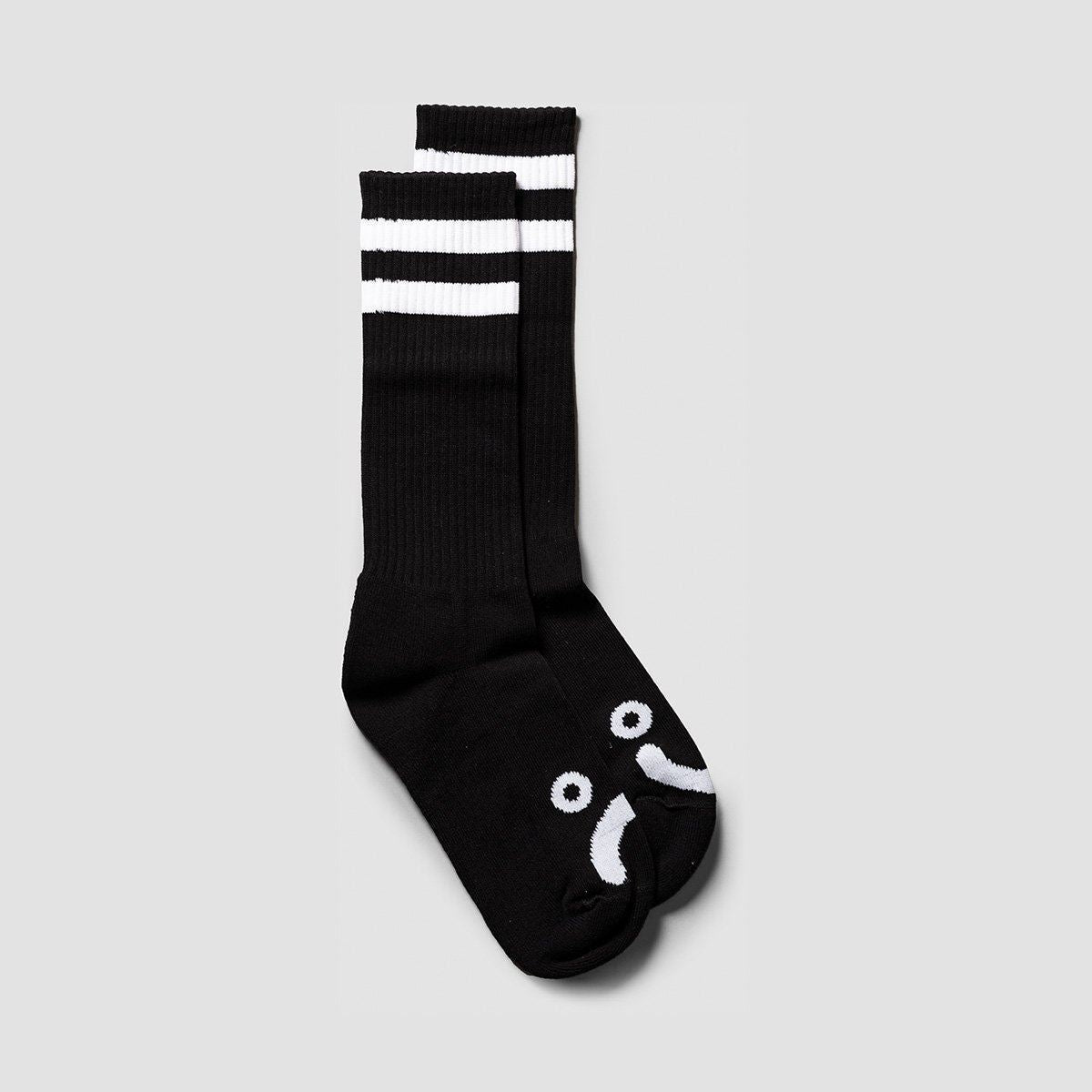 Polar Happy Sad Long Socks Black - Unisex