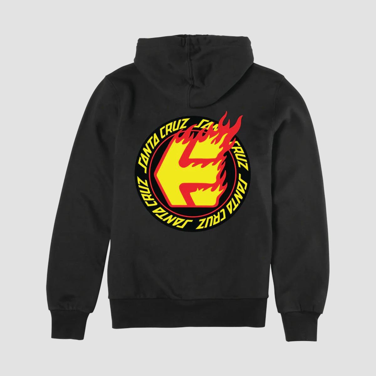 Etnies X Santa Cruz Flame Pullover Hoodie Black