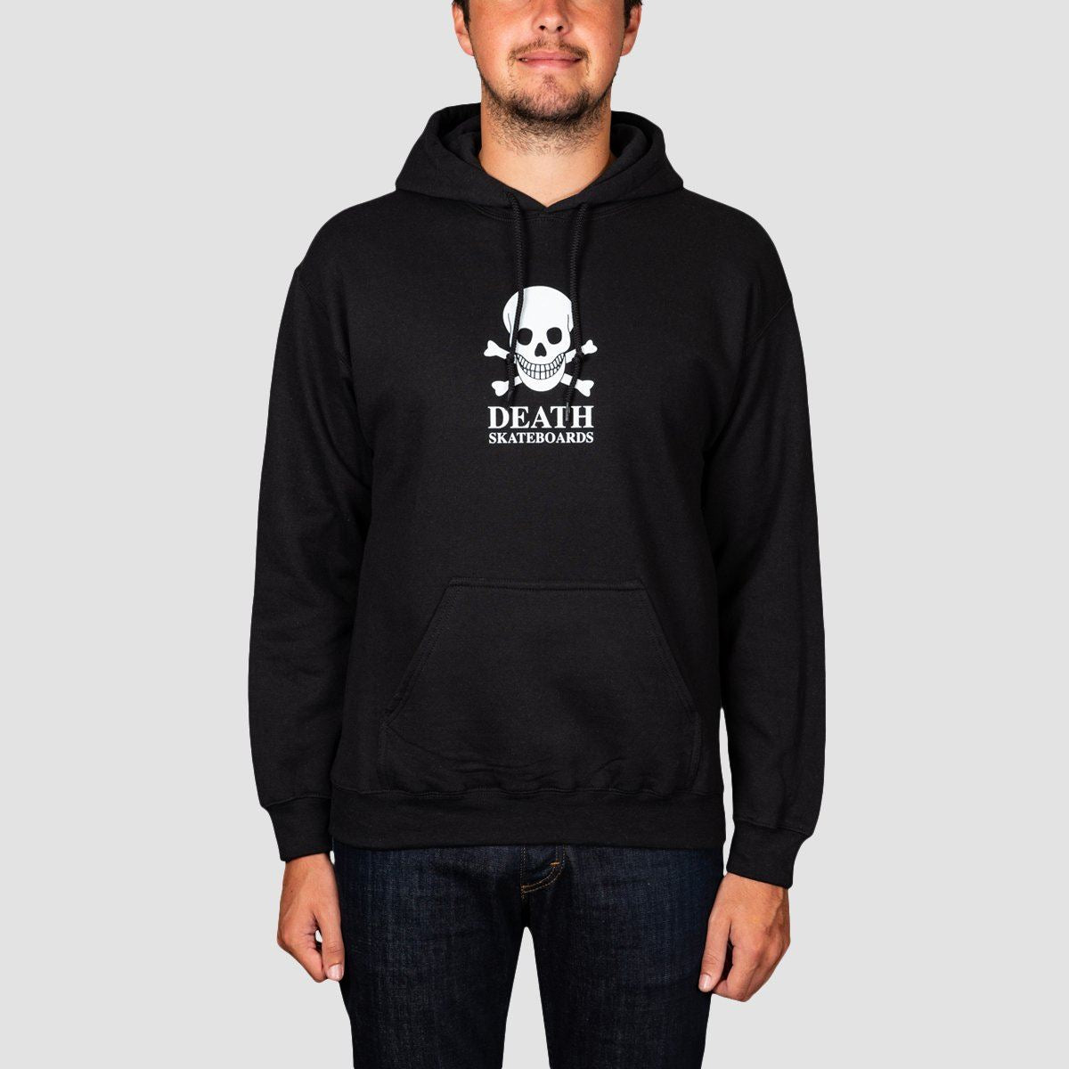 Death OG Skull Pullover Hoodie Black