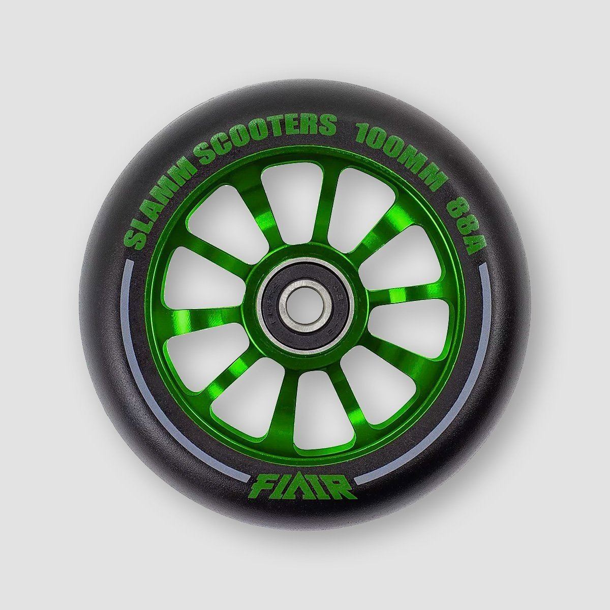 Slamm Flair 2.0 Scooter Wheel x1 Green 100mm