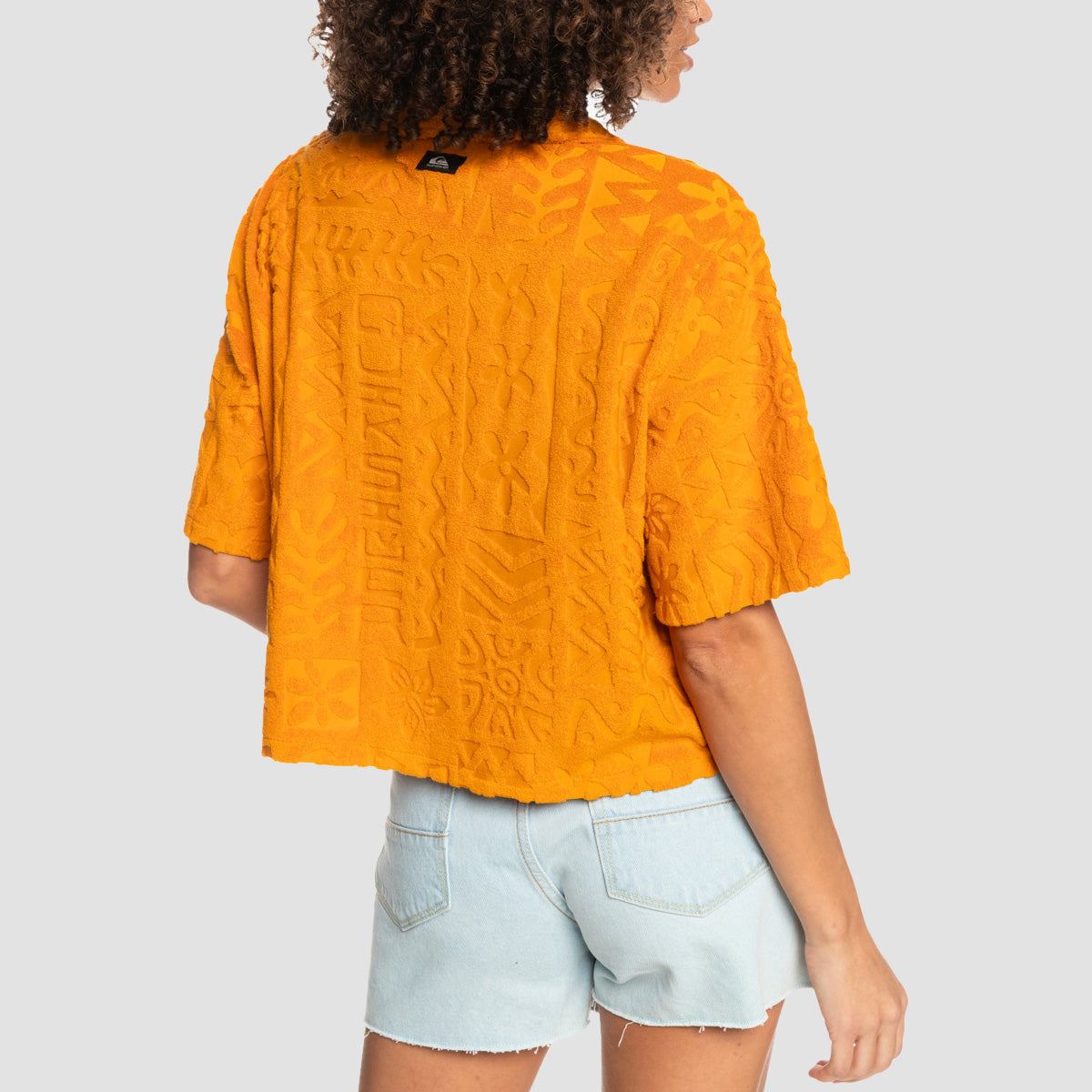 Quiksilver Nomad Culture Cropped Shirt Sunflower - Womens