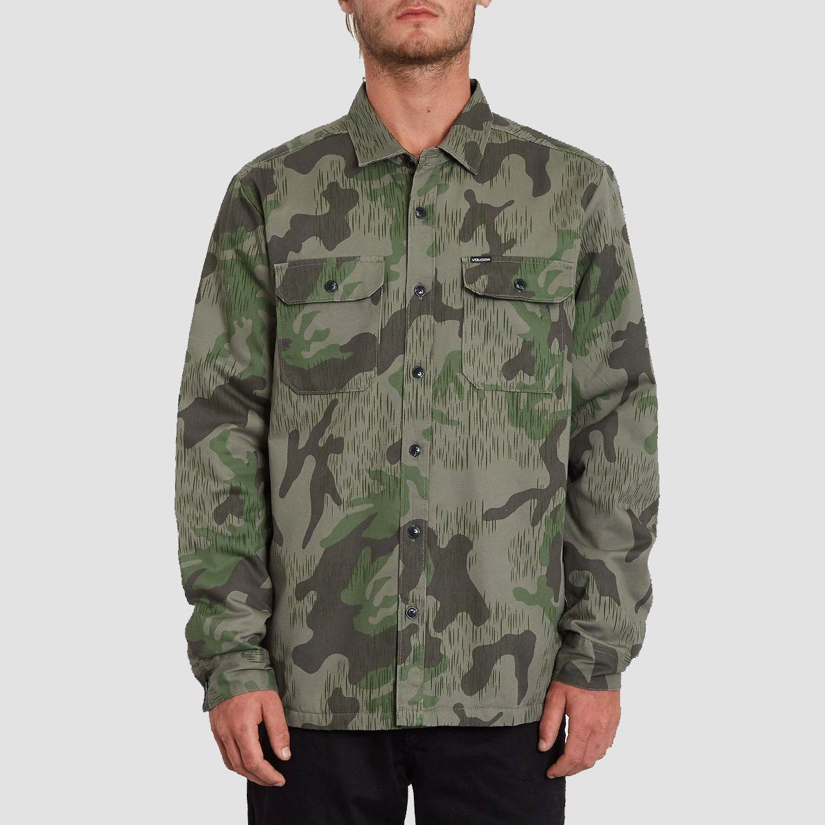 Volcom Trademan Longsleeve Shirt Camouflage